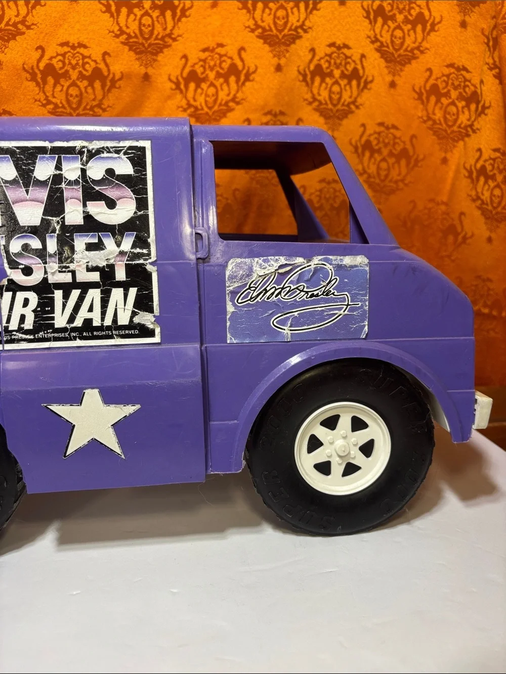 Vintage 1984 Elvis Presley Tour Van Plastic Toy - Lapin Products Memorabilia